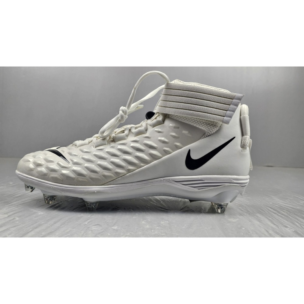 Nike Force Savage Pro 2 Football Cleats Mens 11.5 White Detachable BV3981-100